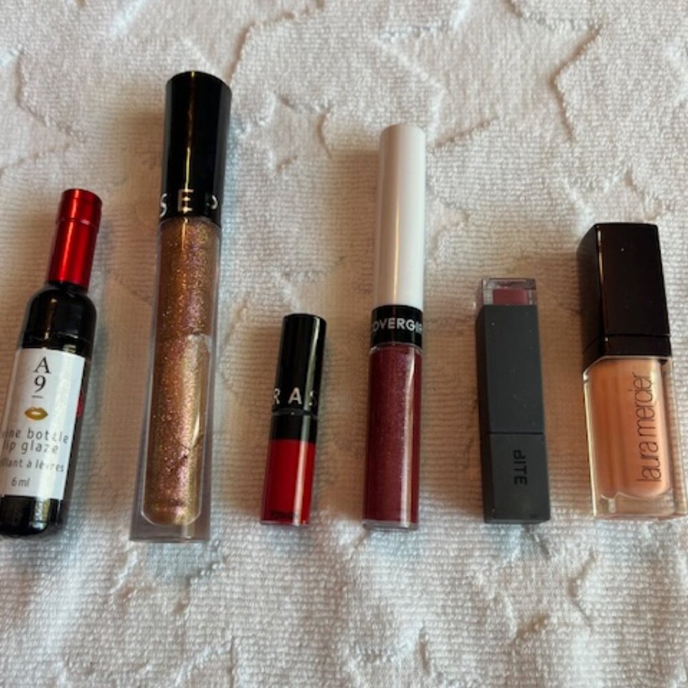 Lot of 6 - Multiple Brands Lip Glosses/Colors